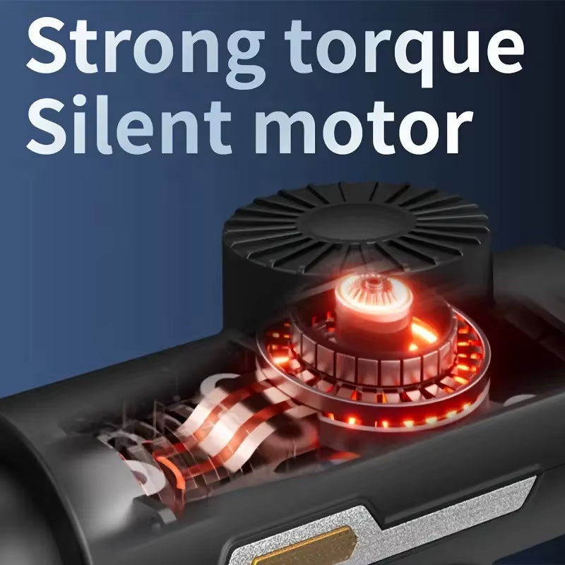 99 Level Intensity Massage Gun LED Display Fascia Deep Muscle Relax Body Massager Electric Fitness Equipment Noise Reduction