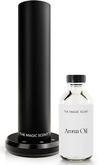 Bluetooth Tower Diffuser Home & Office - Smart Ultra-Quiet for Home & Hotel - Waterless Cold-Air Programmable Professional Diffuser Machine - Essential Aroma Oil Included