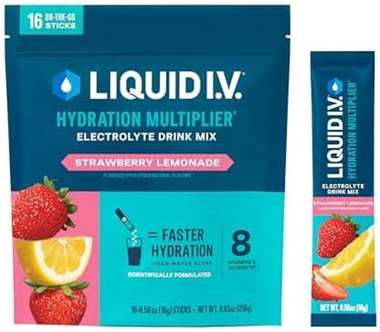 ® Hydration Multiplier - Strawberry Lemonade | Electrolyte Powder Drink Mix | 1 Pack (16 Servings)