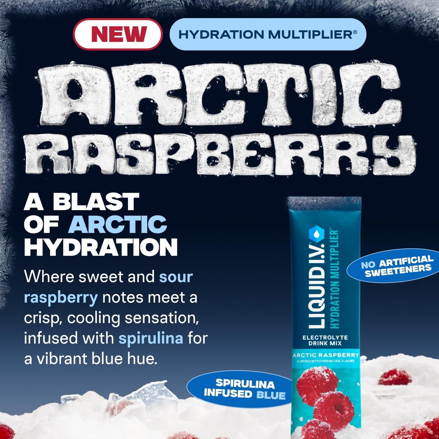 ® Hydration Multiplier - Arctic Raspberry | Electrolyte Powder Drink Mix | 1 Pack (16 Servings)