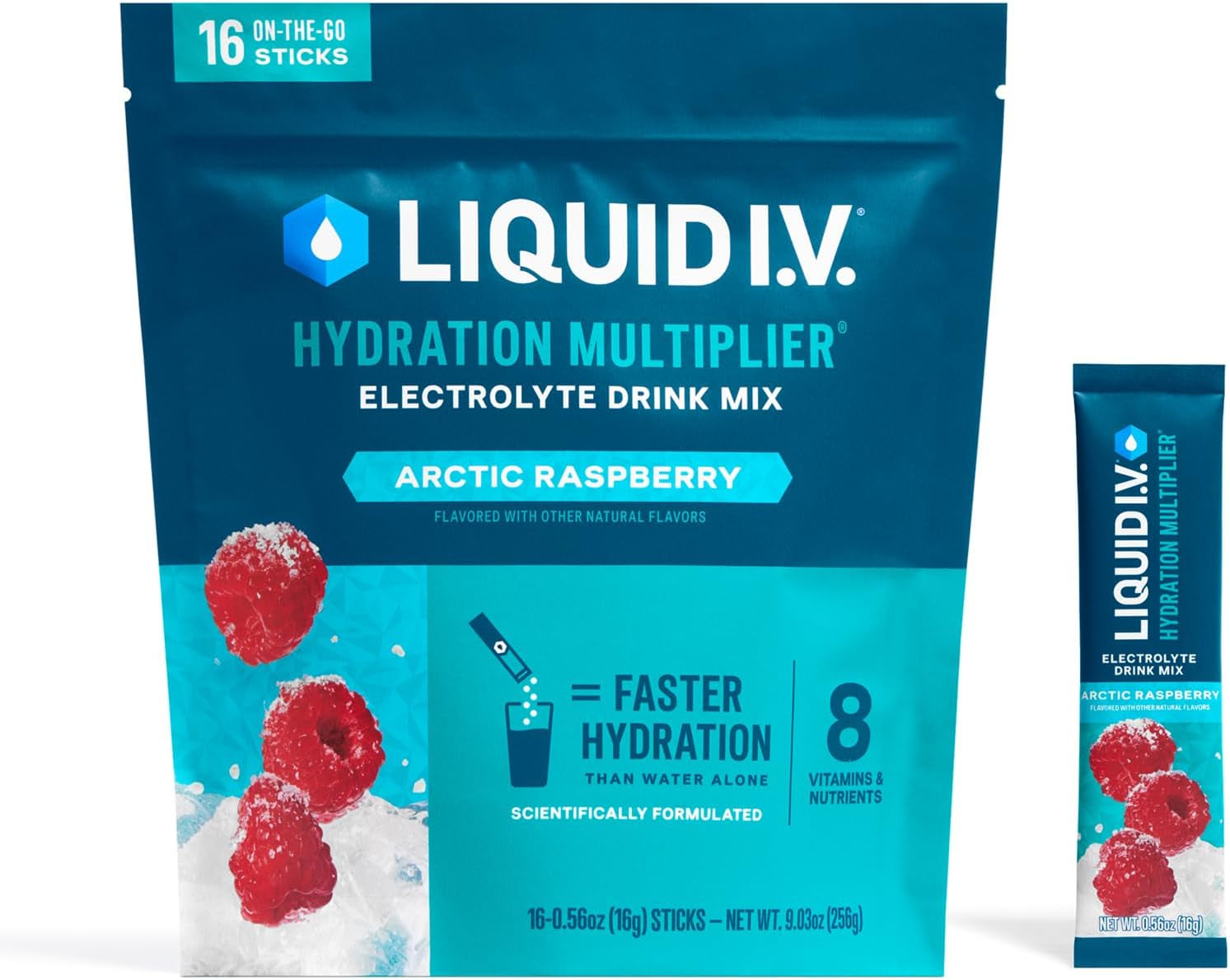 ® Hydration Multiplier - Arctic Raspberry | Electrolyte Powder Drink Mix | 1 Pack (16 Servings)