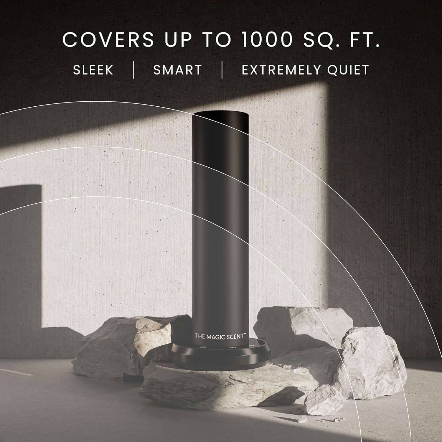 Bluetooth Tower Diffuser Home & Office - Smart Ultra-Quiet for Home & Hotel - Waterless Cold-Air Programmable Professional Diffuser Machine - Essential Aroma Oil Included