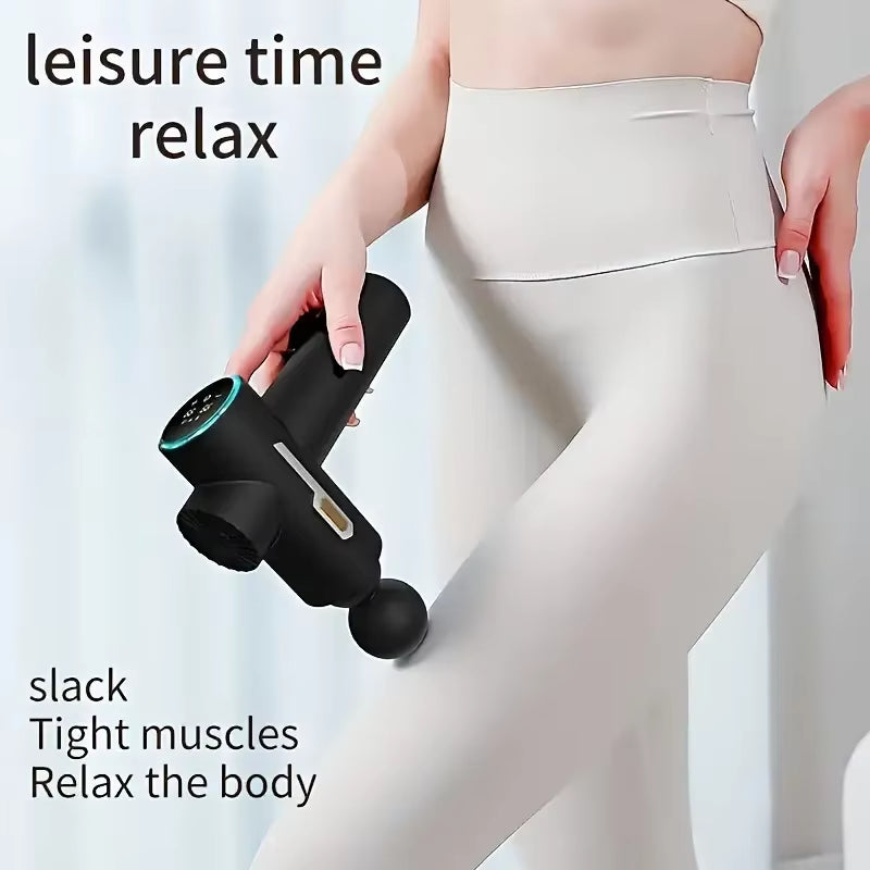 99 Level Intensity Massage Gun LED Display Fascia Deep Muscle Relax Body Massager Electric Fitness Equipment Noise Reduction